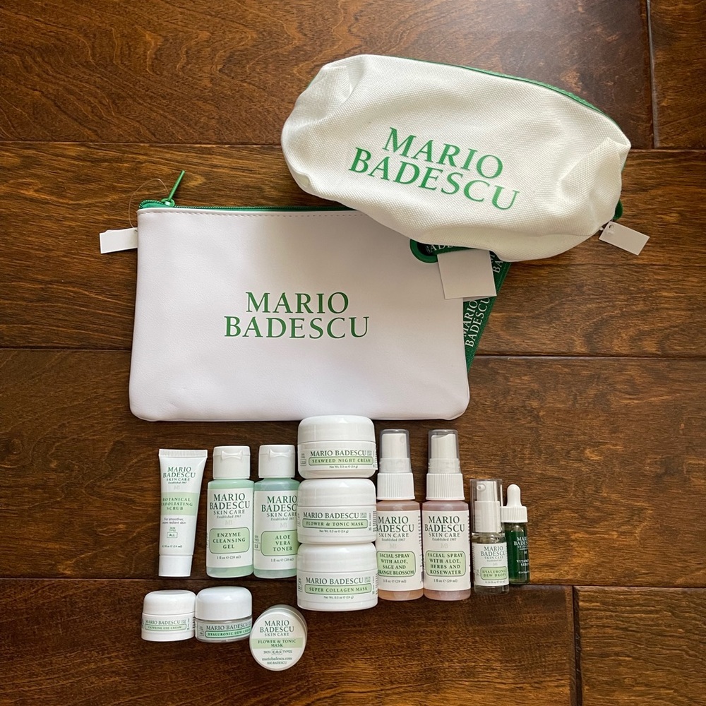 Mario Badescu Skincare Bundle Mask Scrub Toner Dew Cream Facial Sprays Vitamin C